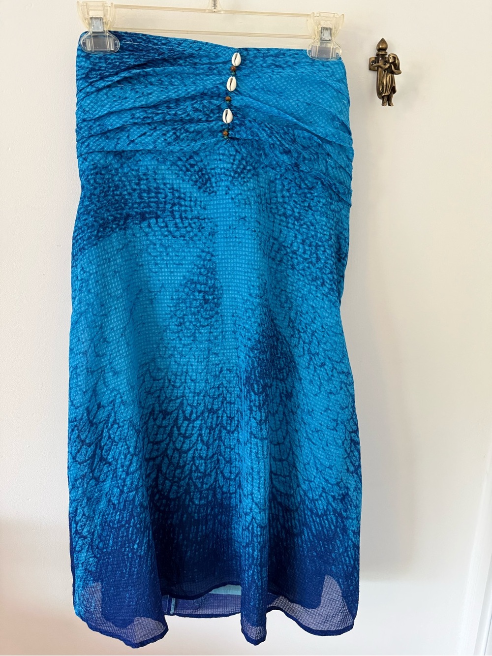 Free People Ultra Mari Blue Textured Dress